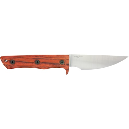 Knife, Case OrangePeel Smooth Hardwood Composite Fixed Blade